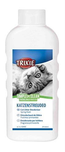 Trixie simple'n'clean désodorisant litière pour chat printemps frais
