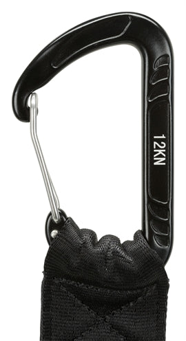 Passant de ceinture de voiture universel Trixie avec mousqueton noir