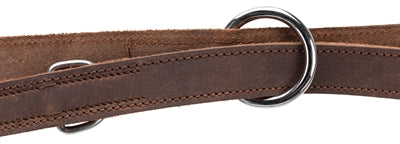 Trixie Laisse pour chien rustique réglable en cuir gras marron foncé