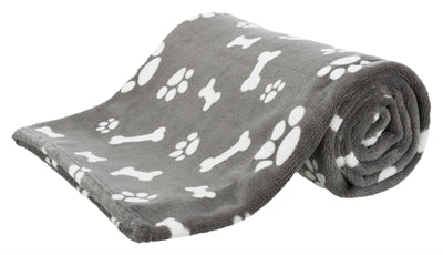 Trixie couverture pour chien Kenny polaire pattes d'os gris
