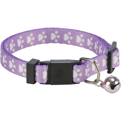 Trixie collier élastique patte imprimé chat assorti