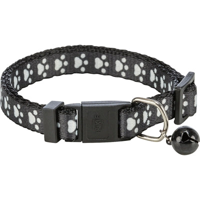 Trixie collier élastique patte imprimé chat assorti
