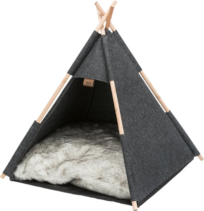 Trixie lit pour chat tipi feutre anthracite