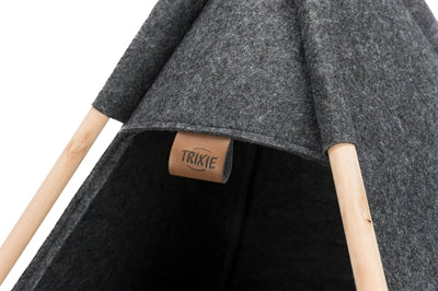 Trixie lit pour chat tipi feutre anthracite