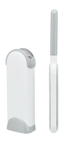 Trixie brosse anti-peluches avec station de nettoyage blanc gris