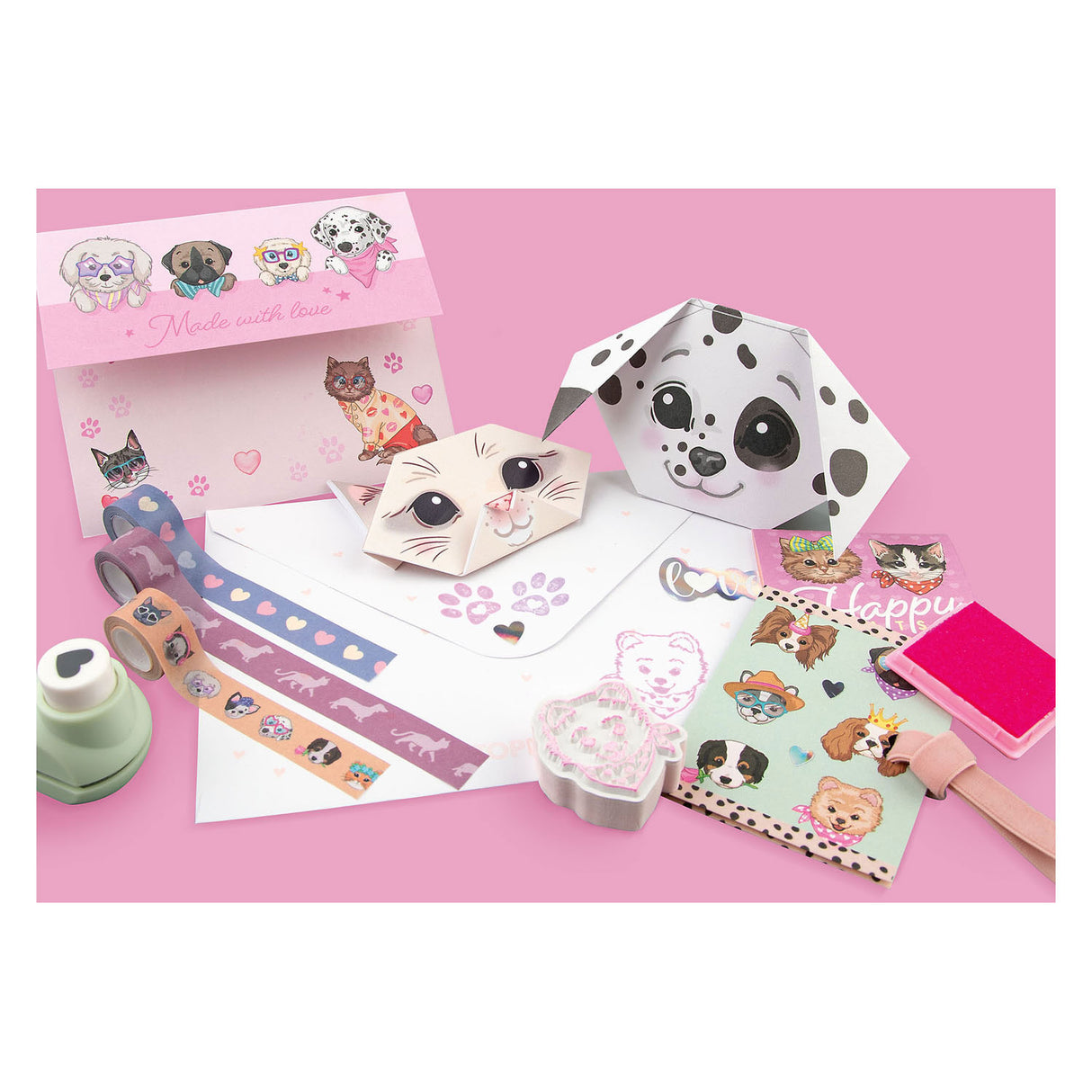 Ensemble de lettres d'amour top model chat et chien