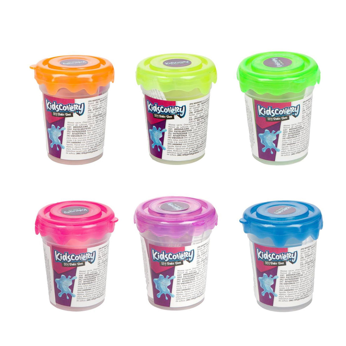 Kidscovery Science Slime Shake Confettis 6 assortis | 12 pièces