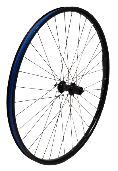 Roue arrière Kgz 28 pouces (622) cassette 8-10v jante et rayons centerlock noir