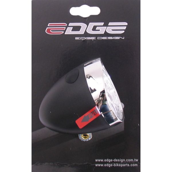 Edge Phillight Retro 3 LED sur incl. Batteries noires chrome