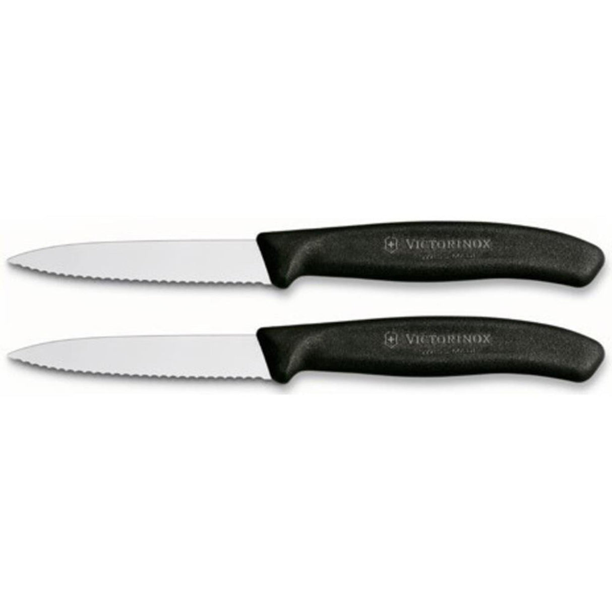 Victorinox couteau d'office dentelé 2 pcs noir