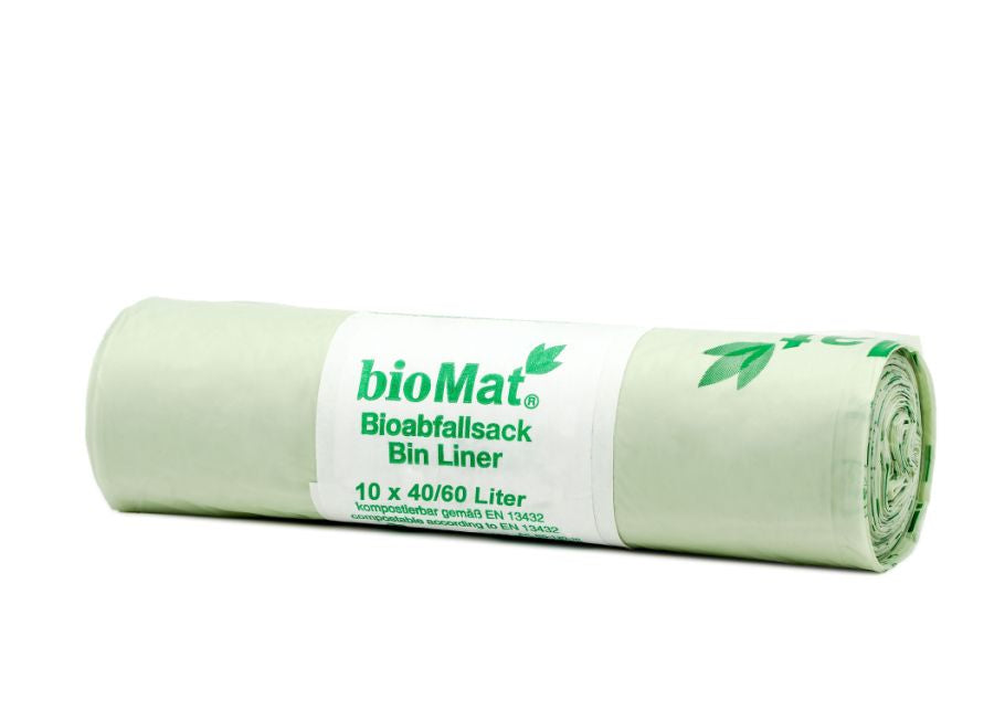 Sacs à ordures à compostable biomat 40 60L - 10 pcs.