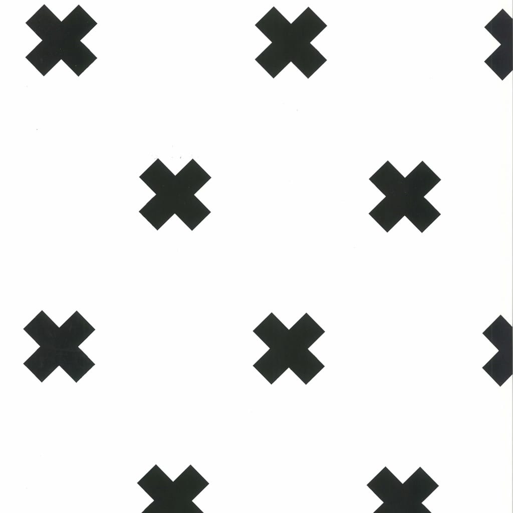 Fond d'écran de mur nord fabuleux croix blanc et noir