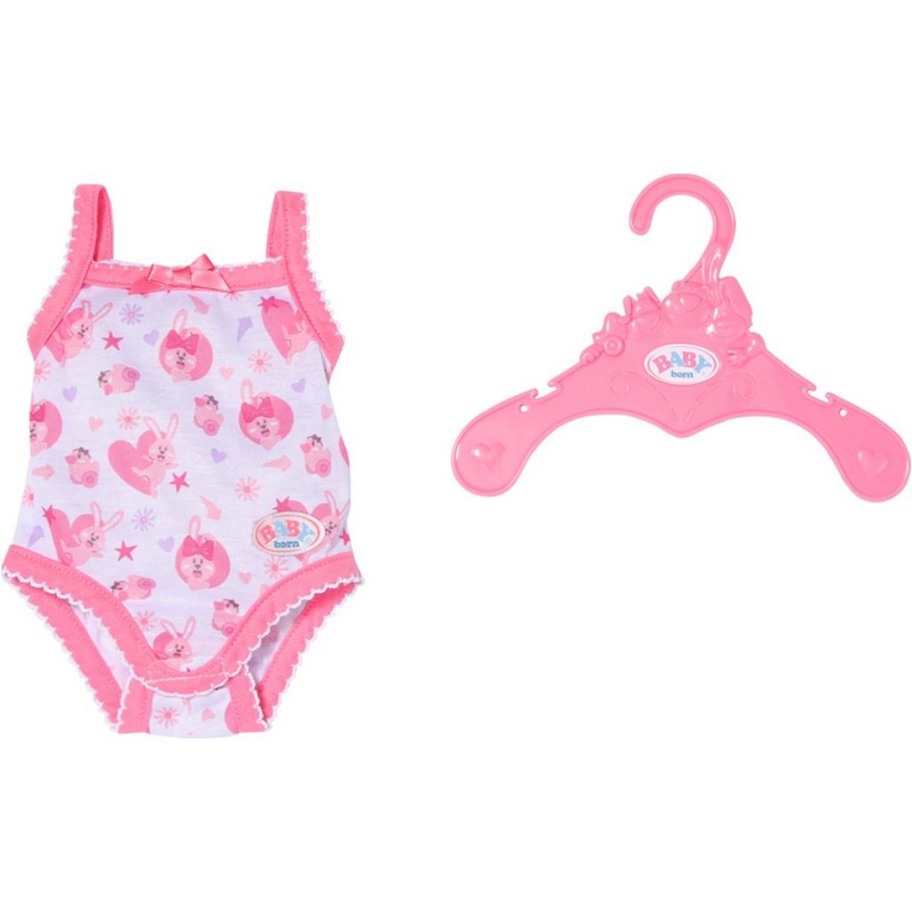 Baby born barboteuse 43 cm rose blanc