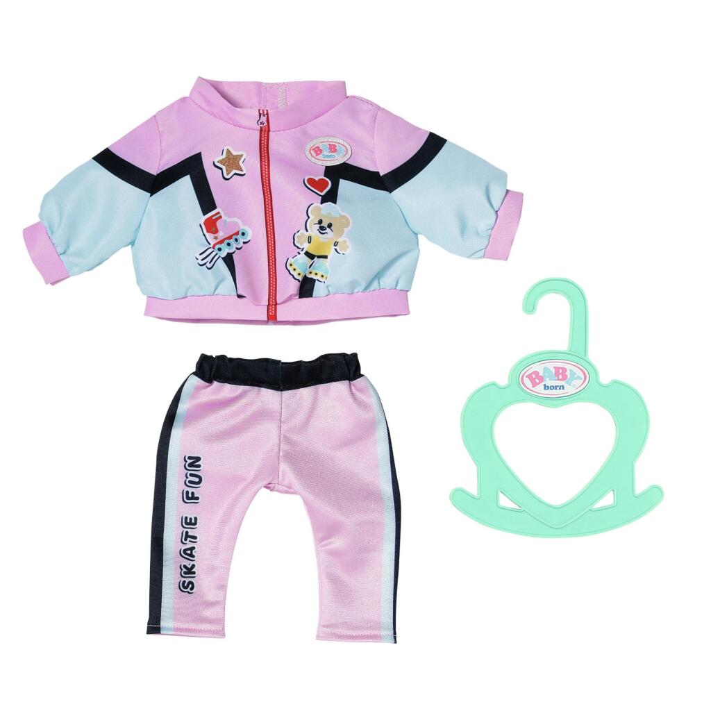 Tenue jogging baby born rose noir