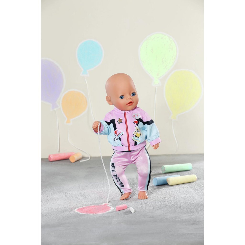 Tenue jogging baby born rose noir