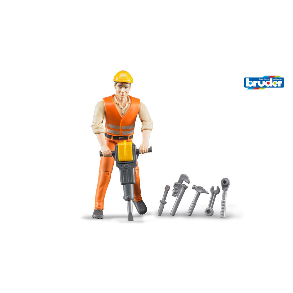 Bruder 60020 ouvrier du bâtiment avec accessoires