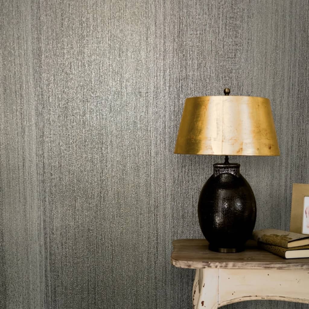 Papier peint mural nord vintage rayures de luxe marron et gris