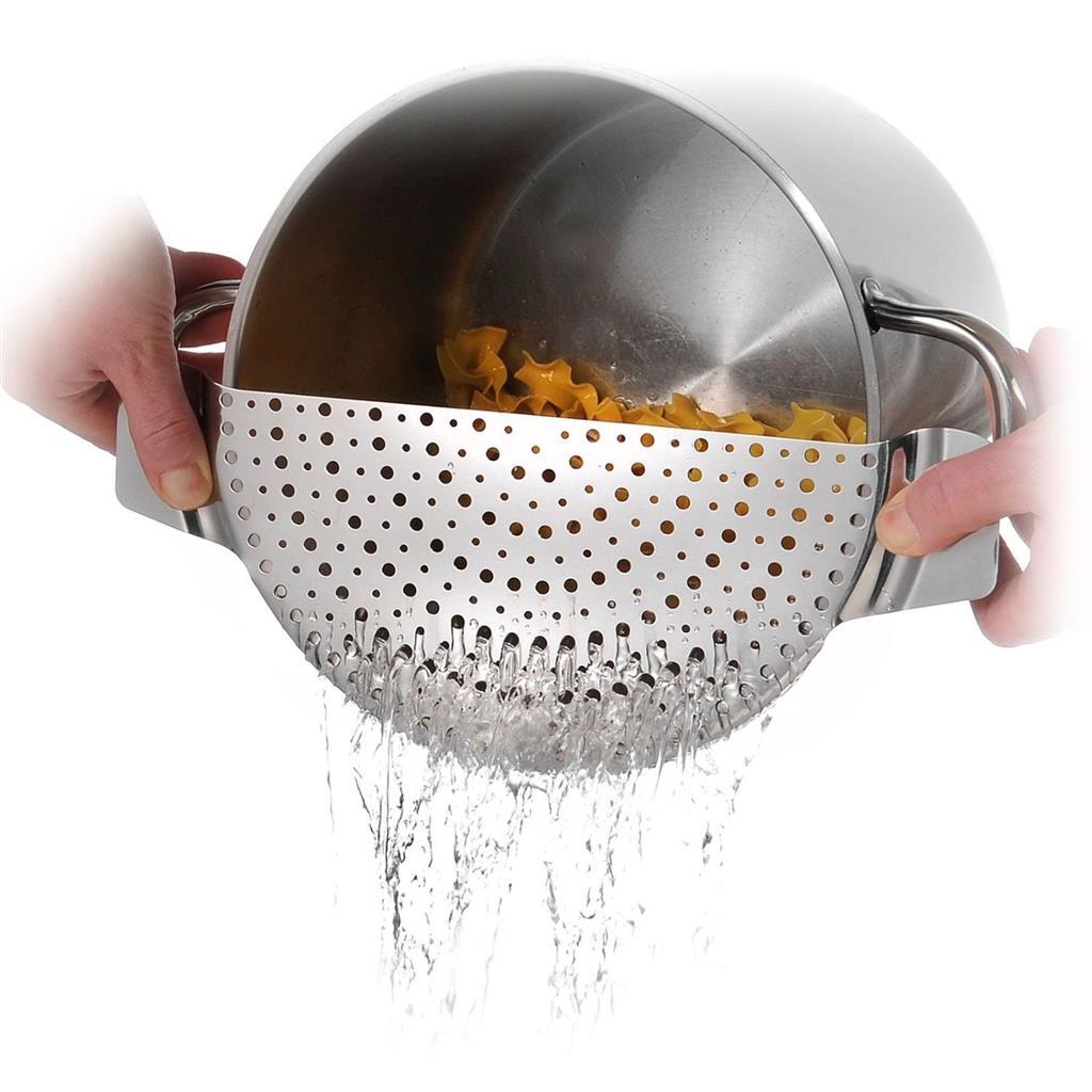 Verseur Westmark avec poignées, acier inoxydable, pour casseroles jusqu'à ø 26 cm, argent, 16392260