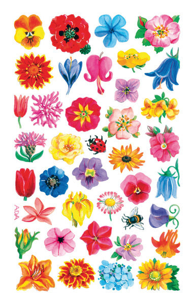 Avery av-54304 étiquette en papier z-design pack créatif de 3 feuilles de fleurs