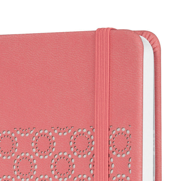 Sigel Sigel SI-JN203 Carnet Jolie Impress A5 Couverture Rigide Ligné 'Rose Saumon'