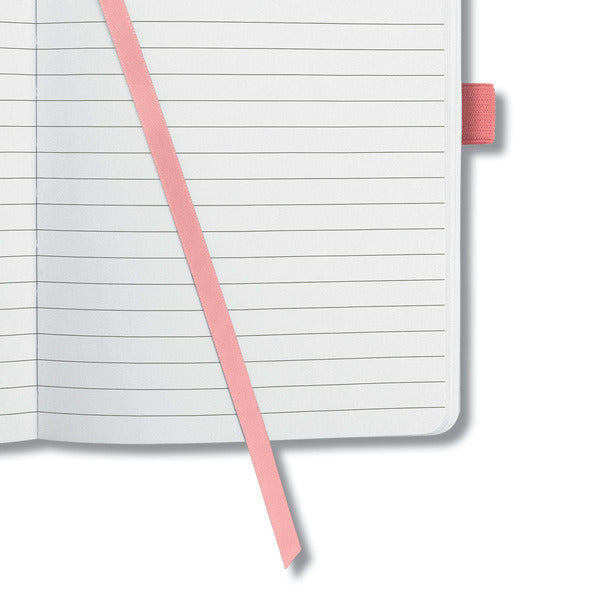 Sigel Sigel SI-JN203 Carnet Jolie Impress A5 Couverture Rigide Ligné 'Rose Saumon'
