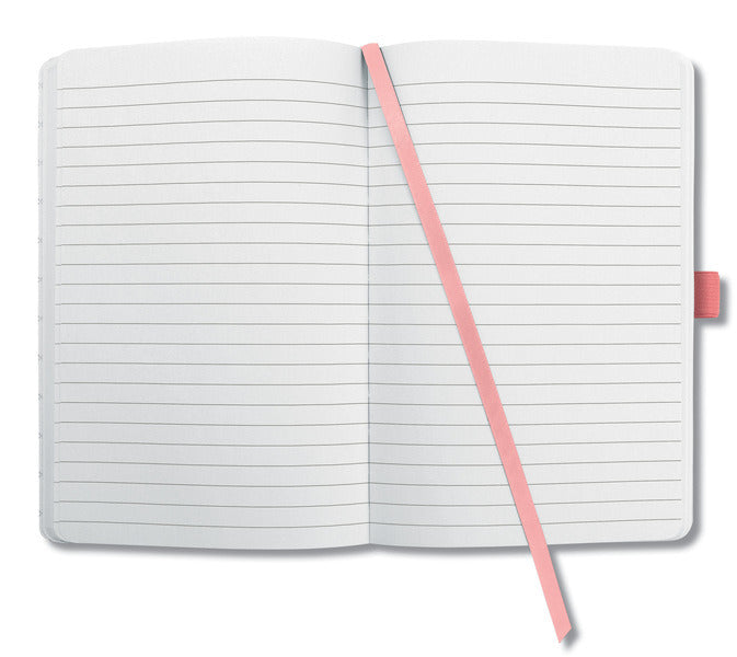 Sigel Sigel SI-JN203 Carnet Jolie Impress A5 Couverture Rigide Ligné 'Rose Saumon'