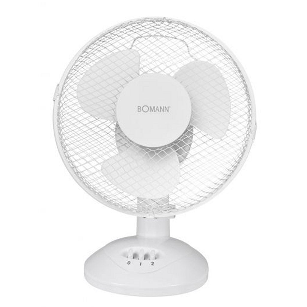 Bomann vl 1137 cb ventilateur de table 23 cm blanc