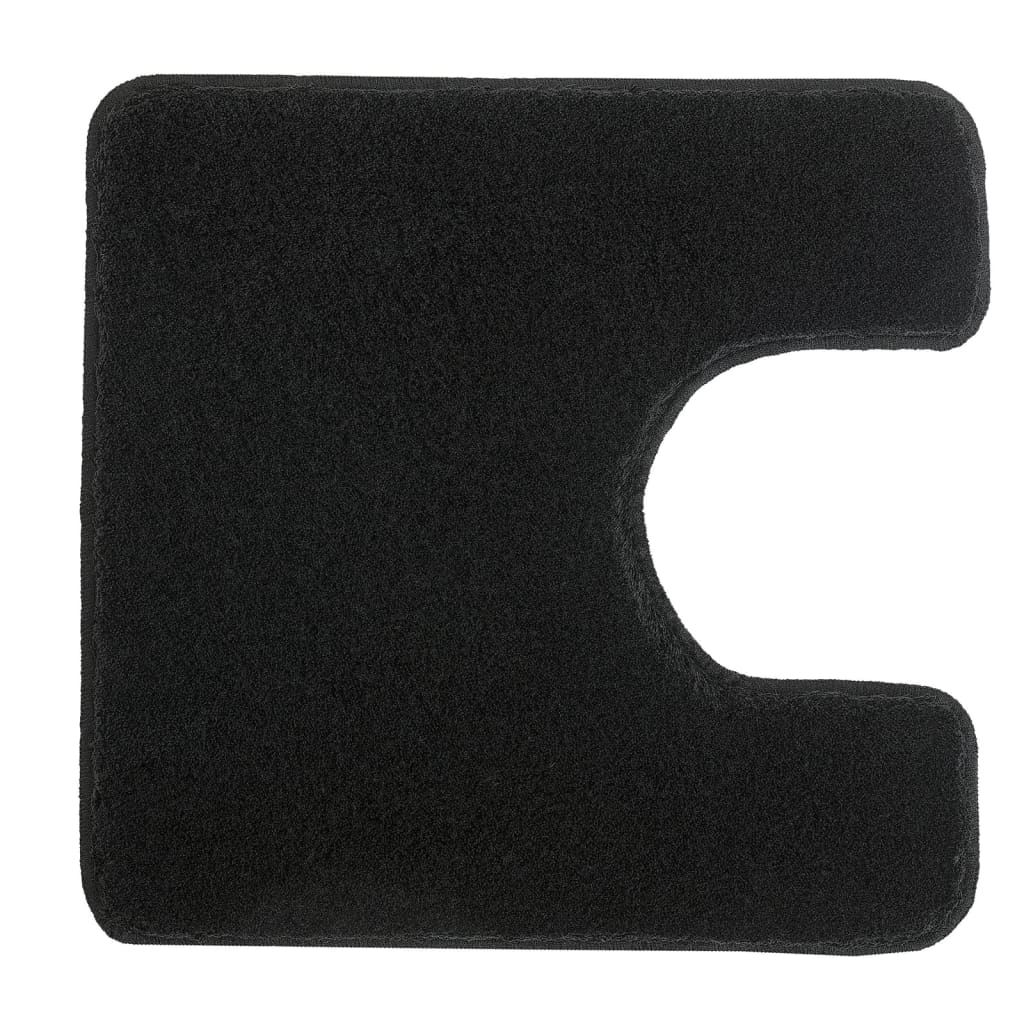 Petit tapis de toilette wolke détente 55x55 cm noir