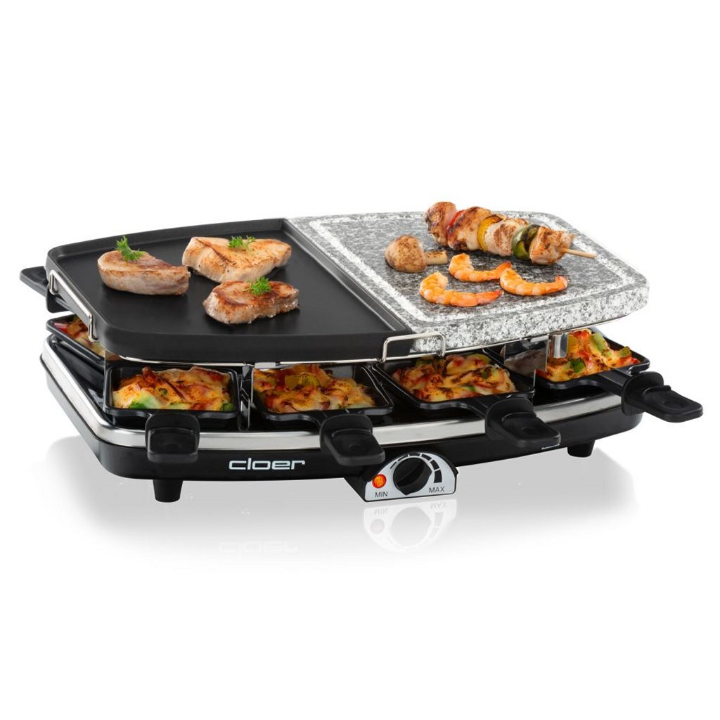 Appareil à raclette Cloer 6435 avec pierre naturelle 1200w