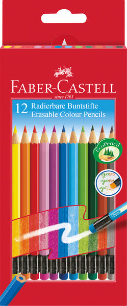 Faber Castell FC-116612 trousse à crayons effaçable pour crayons de couleur 12 pièces
