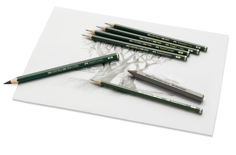 Faber castell fc-119063 crayon 9000 boîte métallique de 6 pièces