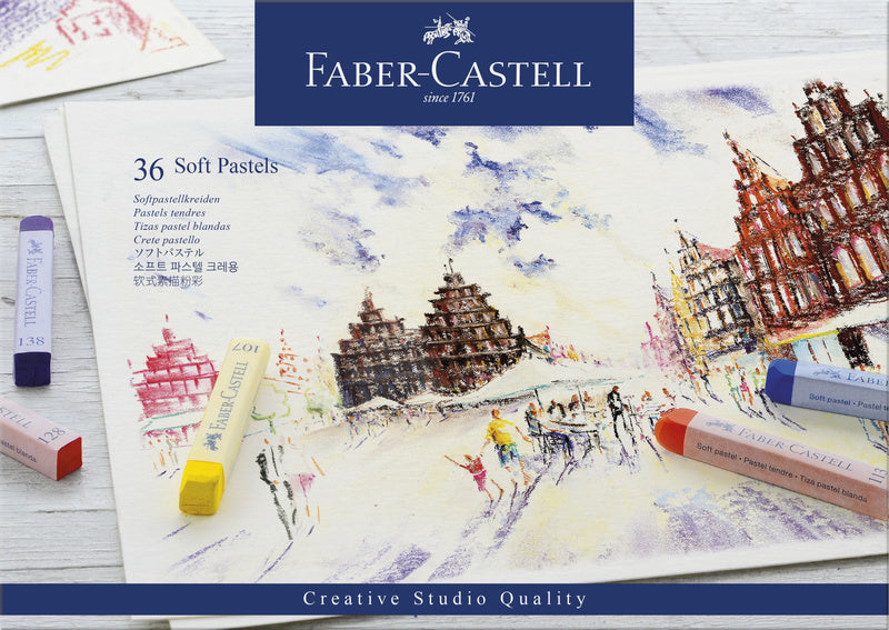 Faber Castell FC-128336 Craie Pastel Creative Studio Pastel Doux Trousse 36 pièces