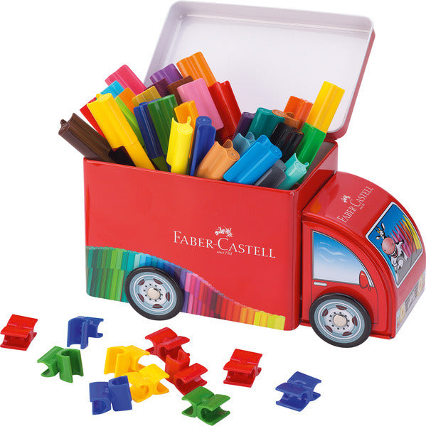 Faber Castell FC-155533 connecteur pour feutre 33 pièces avec 10 clips en camion