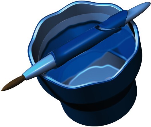 Faber Castell FC-181510 tasse à eau clic go bleu