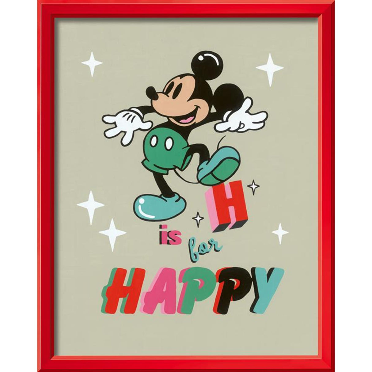 Ravensburger crée une peinture par numéro - H est pour Mickey Mouse heureux