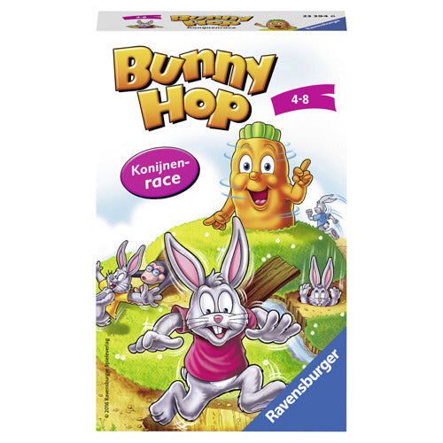 Ravensburger jeu bunny hop lapin course poche