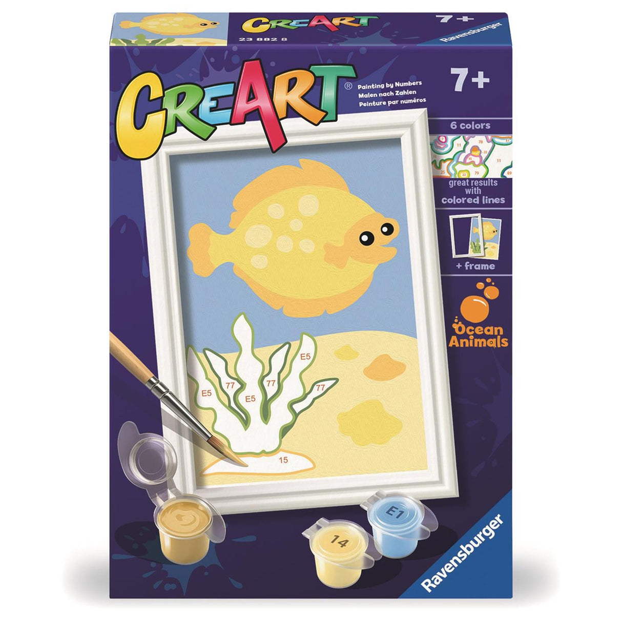 Peinture créative par numéro Ravensburger - Poisson tendance