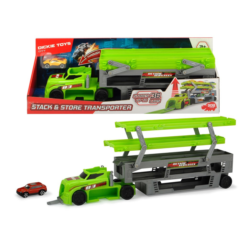 Dickie Toys Toys Transporteur de voitures avec 1 voiture