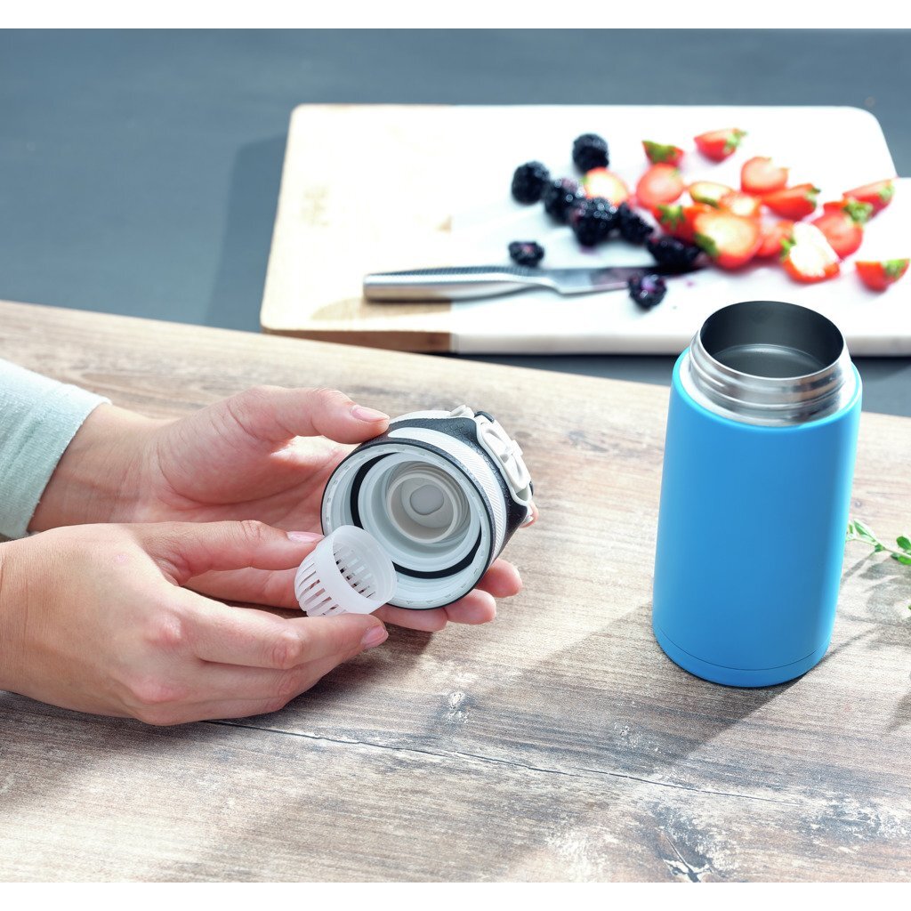 Leifheit leifheit 3248 tasse isotherme rabattable 350 ml bleu clair