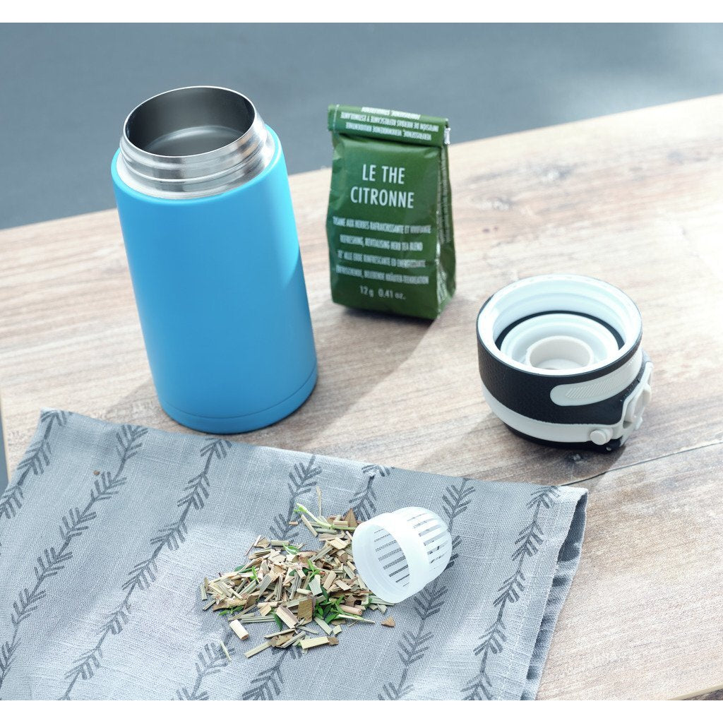 Leifheit leifheit 3248 tasse isotherme rabattable 350 ml bleu clair