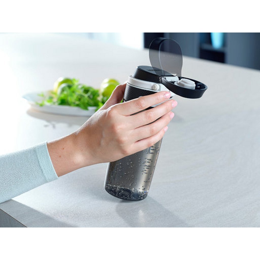 Leifheit 3261 gourde flip tritan 550 ml noir