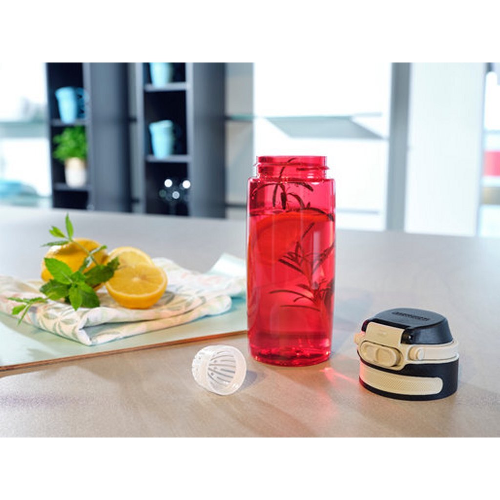 Leifheit 3263 gourde flip tritan 550 ml rouge