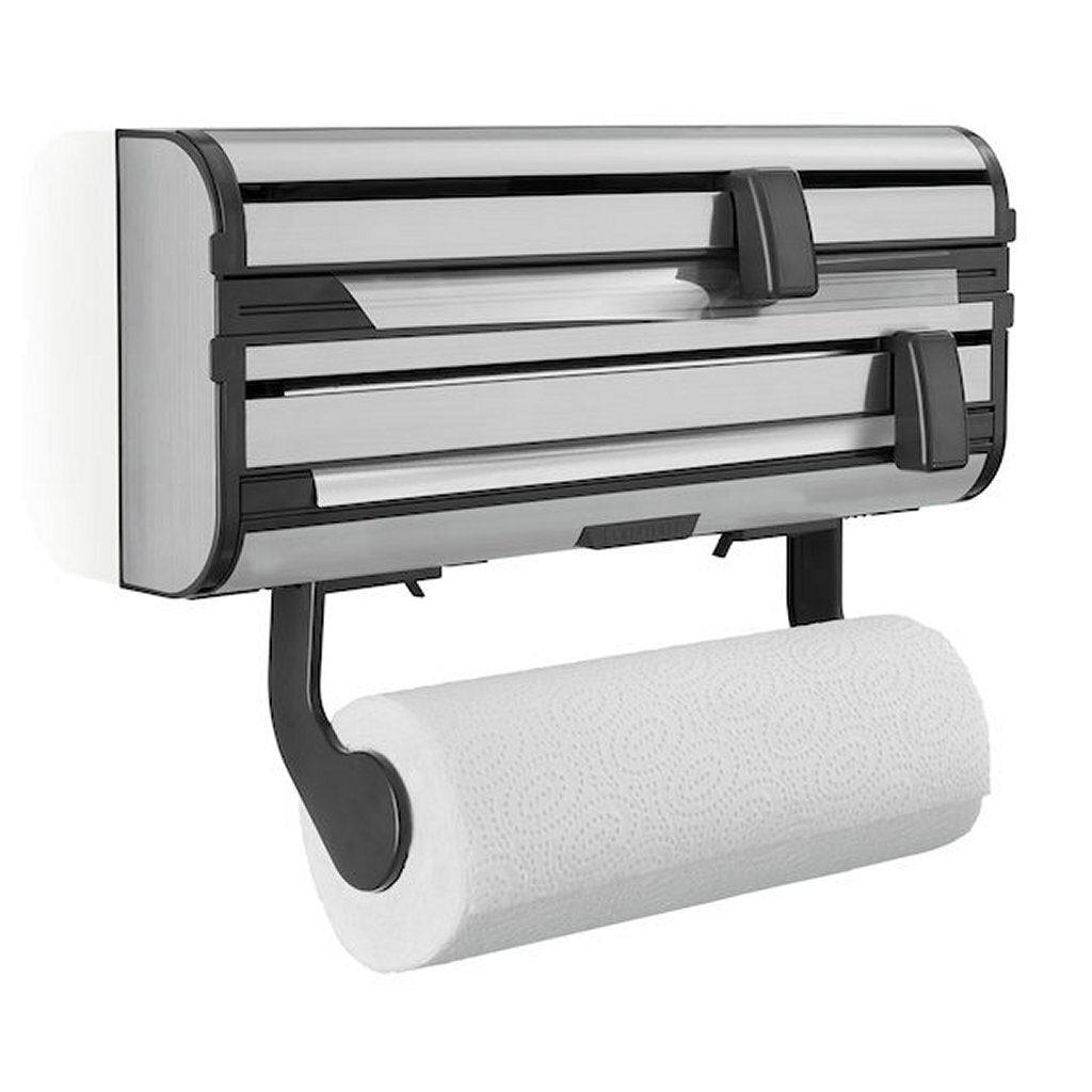 Leifheit porte-rouleau parat royal - acier inoxydable noir