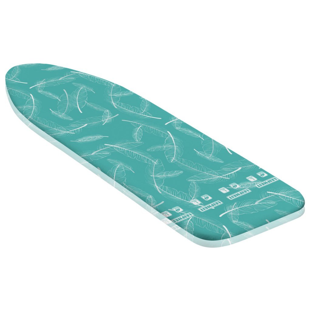 Leifheit table à repasser thermo réfléchissant turquoise 29% coton