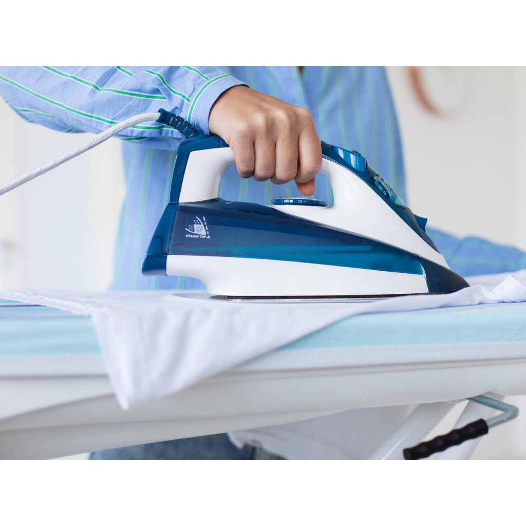 Leifheit Leifheit 76141 AirActive M Table à repasser 118x38 cm Blanc Bleu