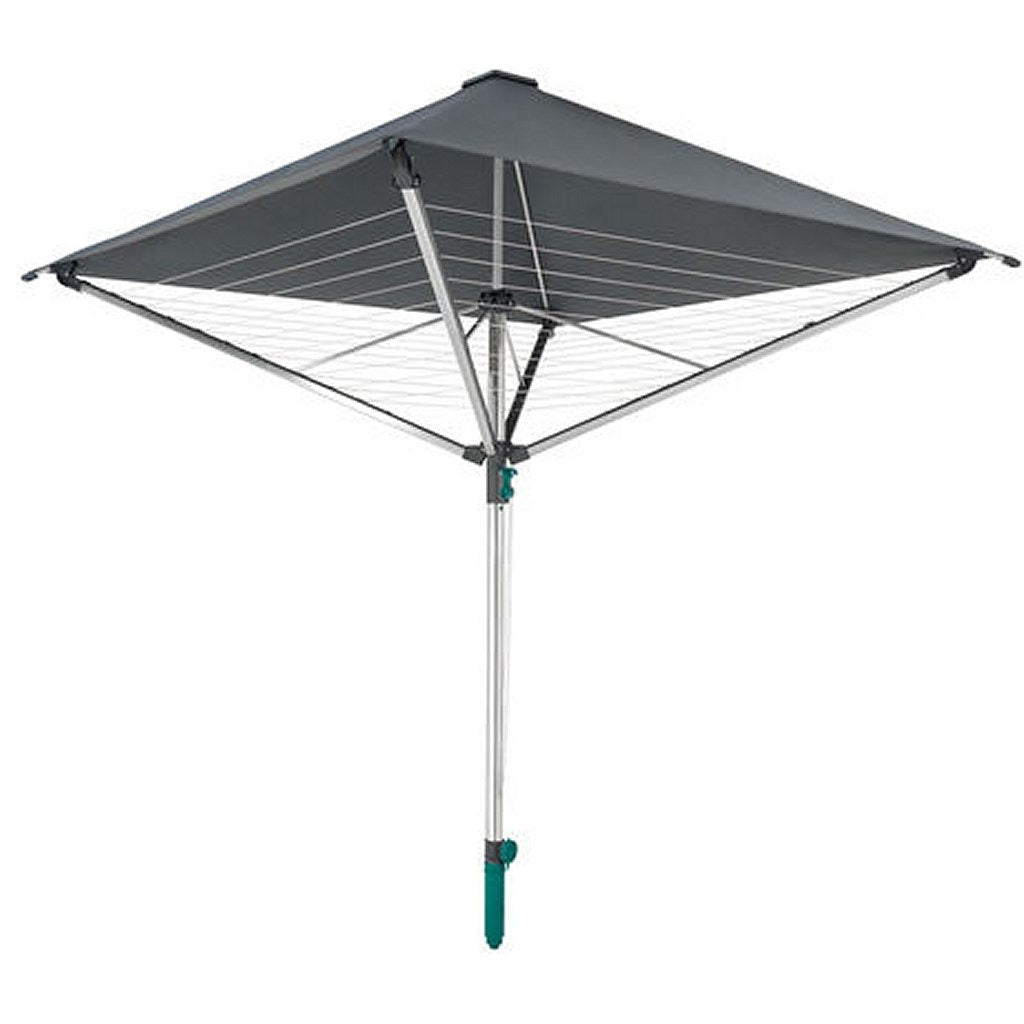 Leifheit Leifheit 82100 LinoProtect 400 Sèche-linge rotatif avec toit gris argenté