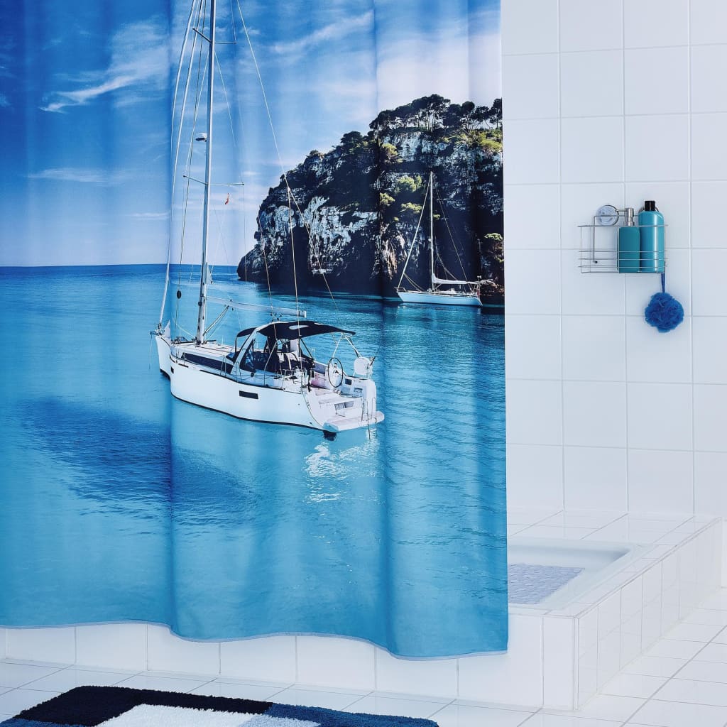 Rideau de douche ridder voilier 180x200 cm