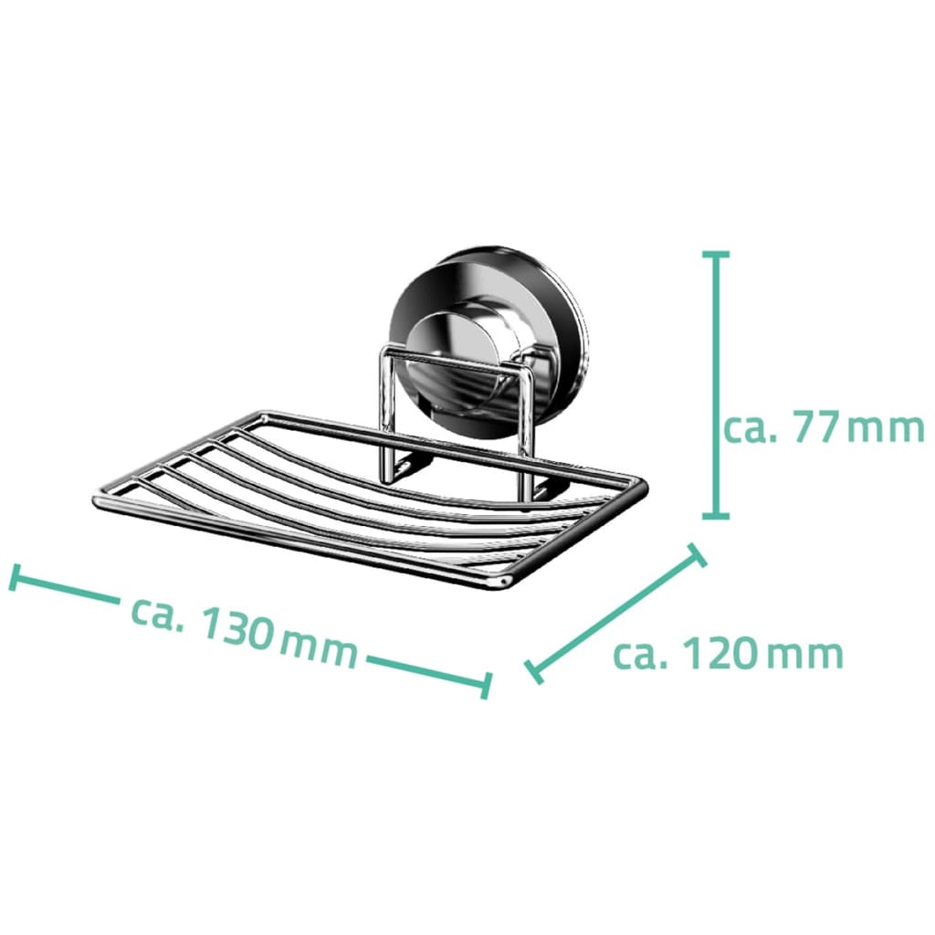 Soil de douche Ridder 13x12x7,7 cm Chrome 12040100