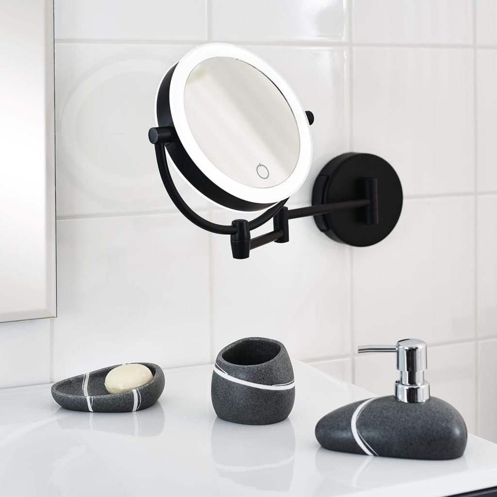 Miroir de format ridder shuri avec LED et interrupteur tactile