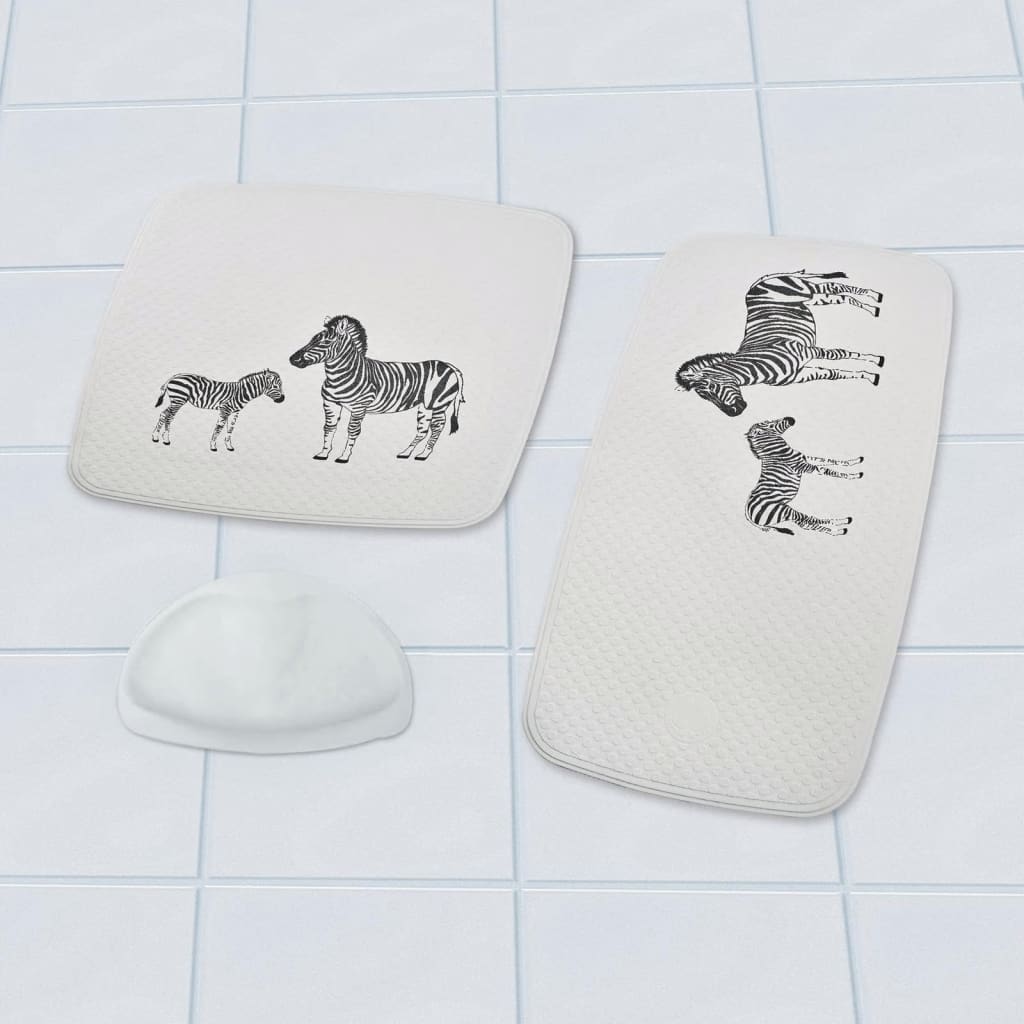 Ridder Badmat Zebra 38x72 cm blanc et noir
